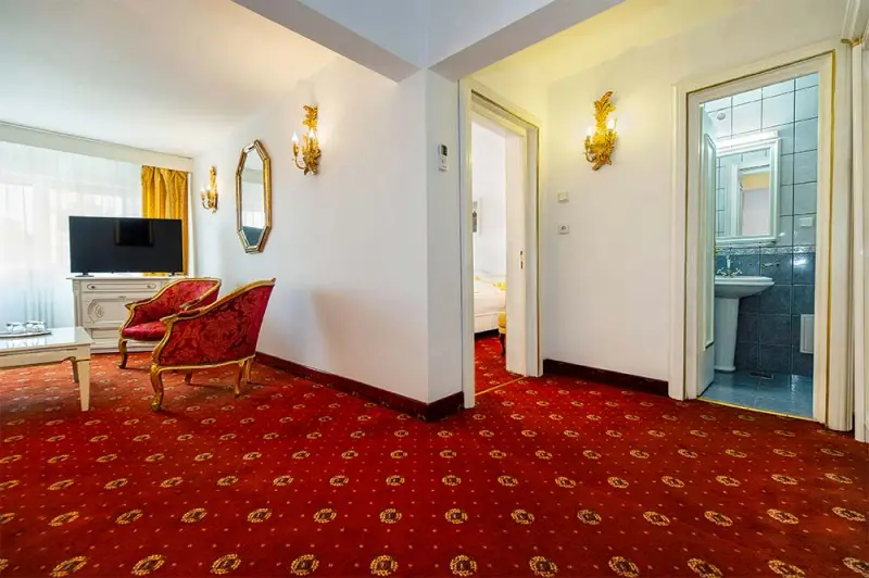 Zona de living a Apartamentului Superior, Hotel Cetate